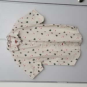 Denim & Flower button down shirt size L NWT